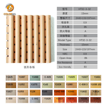 MDF Board Sound Proofing Material Perforation Wooden Timber Acoustic Wall Panels